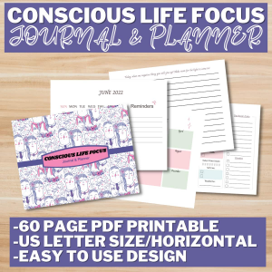 Conscious Life Focus Journal and Planner