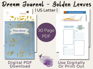 Dream Journal - Golden Leaves