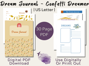 Dream Journal - Confetti Dreamer