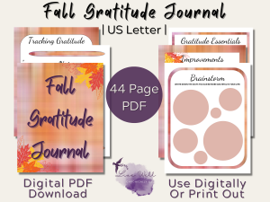 Fall Gratitude Journal