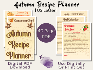 Autumn Recipe Planner