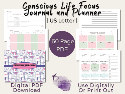 Conscious Life Focus Journal and Planner